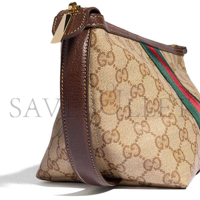 GUCCI SMALL GG TOILETRY CASE WITH WEB 875159 (21.5*16*13.5cm)